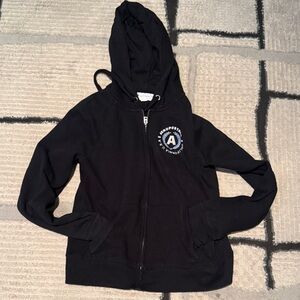 Aeropostale Black Hoodie with Branded Neck Label